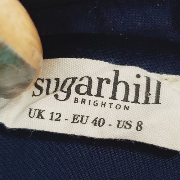 Sugarhill Brighton Mystic Nights Babydoll Shirt Dress Sz 8 - Picture 10 of 12